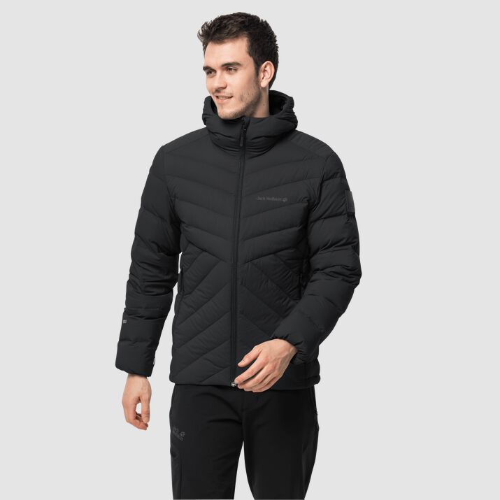 Chamarra Pluma Jack Wolfskin Athletic Hombre Negros Mexico-7911635